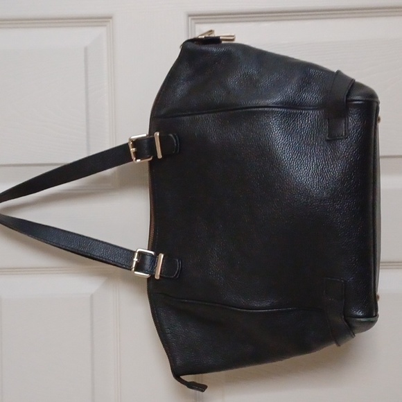 Jack French London Pebbled Leather Double Handle Zip Top Bag - Picture 3 of 12